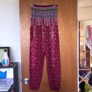 Boho harem pants M